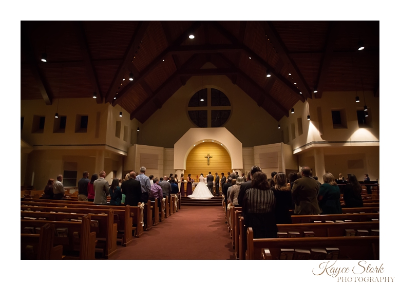 Indoor church wedding in Long Beach Gulfport MS
