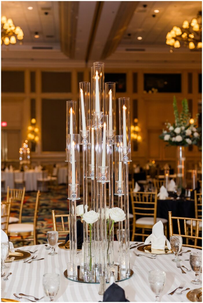 Decor by the wedding collection at the Beau Rivage for reception